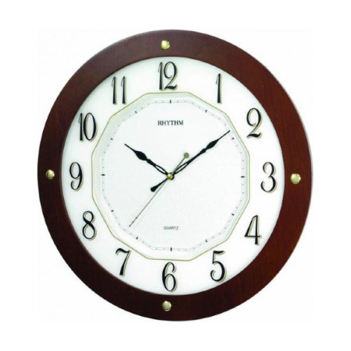 Reloj Pared de Madera  Silencioso RHYTHM CMG977NR06
