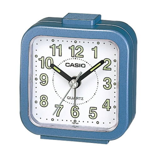 CASIO Despertador barato color azul analógico con alarma de sonido zumbador  TQ-141-2EF
